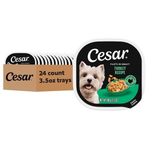 Cesar Filets in Gravy Turkey Recipe Wet Dog Food