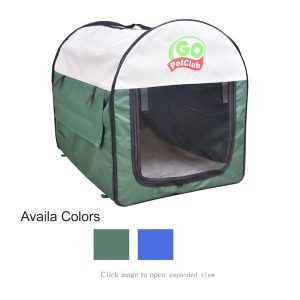 Go Pet Club Folding Soft Green Dog Crate