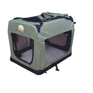 Go Pet Club Portable Soft Green Dog Crate