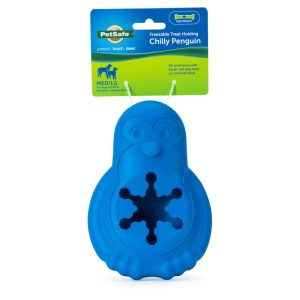 PetSafe Freezable Treat Holding Chilly Penguin Dog Toy