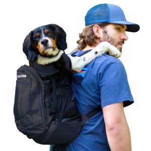 K9 Sport Sack Air Plus 2 Black Backpack Pet Carrier With Storage