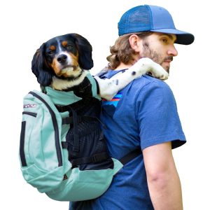K9 Sport Sack Air Plus 2 Green Backpack Pet Carrier With Storage
