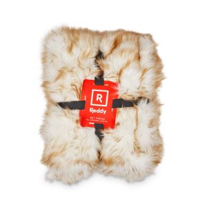Reddy Brown Faux-Fur & Fleece Pet Throw