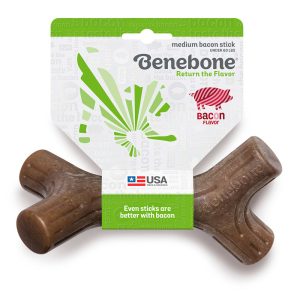 Benebone Bacon Stick Dog Chew Toy