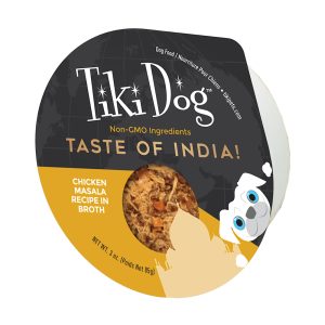 Tiki Dog Gourmet Taste of India Chicken Masala Recipe in Broth Wet Food