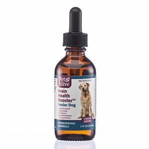 PetAlive Brain Health Booster Natural Homeopathic Formula for Confusion, Memory Loss and Fatigue for Senior Dogs
