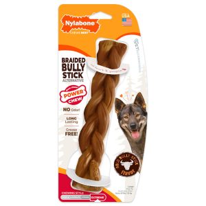 Nylabone Power Chew Bully Stick Alternative Dog Chews