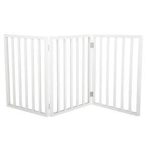 PETMAKER Freestanding Wooden White Pet Gate