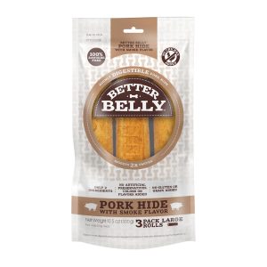 Better Belly Pork Hide Large Rolls Dog Treats