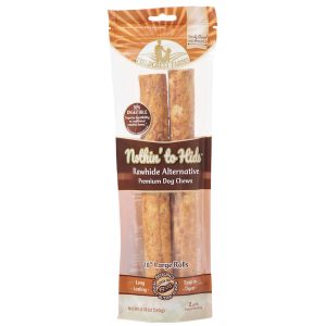 Fieldcrest Farms Nothin' to Hide 10" Large Roll Peanut Butter Flavor Dog Chew