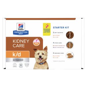 Hill's Prescription Diet k/d Kidney Care Starter Kit Variety Pack Dry Dog Food