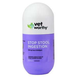 Vet Worthy Stop Stool Ingestion Liver Flavored Chewable Tablets for Dogs