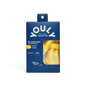 YOULY The Nature Lover Yellow Waterproof Silicone Dog Boots