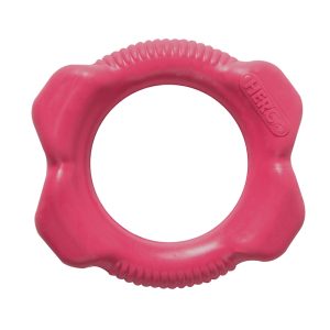 Hero Pink Rubber Ring Puppy Toy