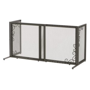 Richell Freestanding Antique Bronze Metal Mesh for Dogs