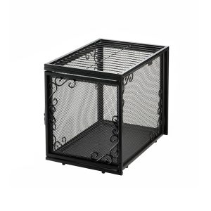 Richell Black Metal Mesh Pet Crate