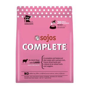 Sojos Complete Adult Grain-Free Lamb Recipe Freeze-Dried Raw Dog Food