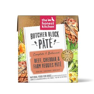 The Honest Kitchen Butcher Block Pate: Beef, Cheddar & Farm Veggies Pate Wet Dog Food