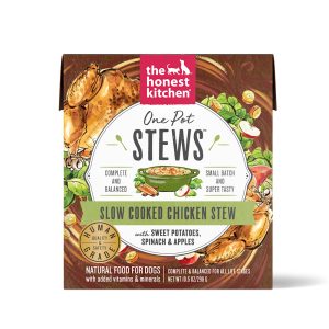 The Honest Kitchen One Pot Stews: Slow Cooked Chicken Stew with Sweet Potato, Spinach & Apples Wet Dog Food