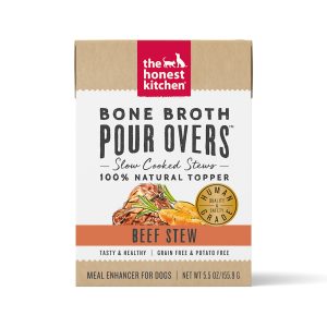 The Honest Kitchen Bone Broth Pour Overs: Beef Stew Wet Dog Food Topper