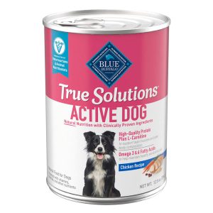 Blue Buffalo True Solutions Chicken, Top Form Active Adult Wet Dog Food