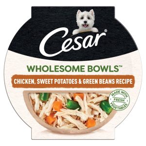 Cesar Wholesome Bowls Chicken, Sweet Potatoes & Green Beans Recipe Adult Soft Wet Dog Food