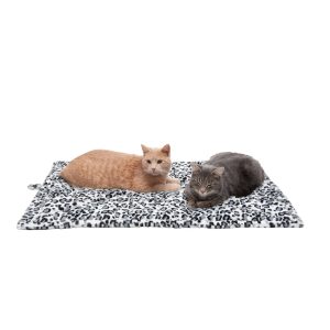 FurHaven Snow Leopard ThermaNAP Faux Fur Self-Warming Pet Bed Mat