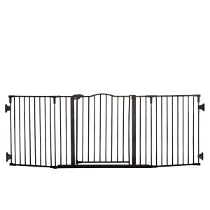 Regalo Black Home Accents Widespan Safety Metal Pet Gate