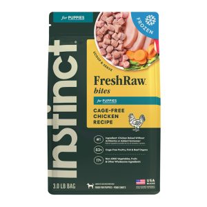 Instinct Frozen Raw Bites For Puppies Grain Free Cage Free Chicken Recipe Dog Food