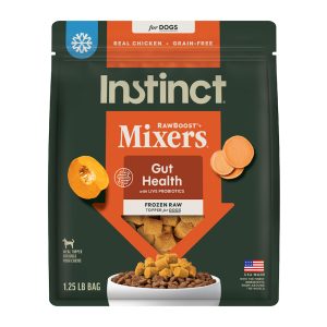 Instinct Frozen Raw Boost Mixers Grain Free Gut Health Grain Free All Natural Dog Food Topper
