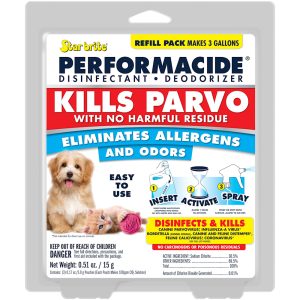 PERFORMACIDE STARBRITE Kills Parvo Disinfectant Refill Pouches for Dogs, 1 Gallon