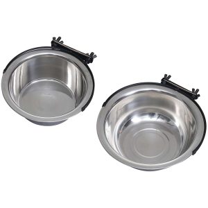 UniPaws Stainless Steel Hanging Pet Bowls