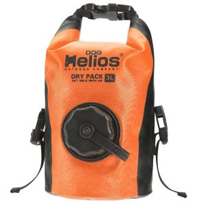 Dog Helios Orange 'Grazer' Waterproof Outdoor Travel Dry Food Dispenser Bag