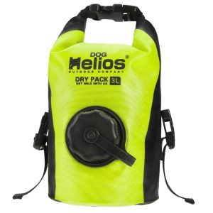Dog Helios Yellow 'Grazer' Waterproof Outdoor Travel Dry Food Dispenser Bag