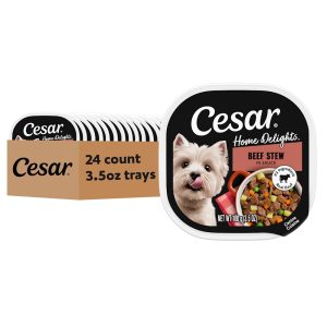 Cesar Home Delights BBQ Chicken Flavor with Green Beans & Orzo in Sauce Adult Wet Dog Food