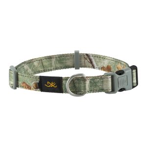 Browning Olive Classic Camo Webbing Dog Collar