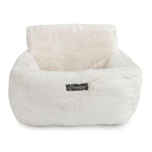 Nandog Pet Gear Ivory Cloud Collection Dog Car Seat Bed