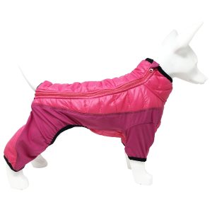 Pet Life Pink 'Aura-Vent' Lightweight 4-Season Stretch and Quick-Dry Full Body Dog Jacket