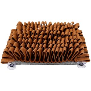 Pet Life Brown 'Sniffer Grip' Interactive Anti-Skid Suction Pet Snuffle Mat