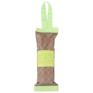 Pet Life Green 'Quash' Water Bottle Inserting Nylon and Rubber Crackling Dog Toy