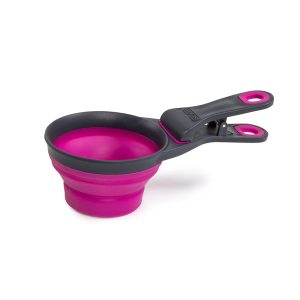 Dexas Fuchsia Collapsible KlipScoop for Dogs