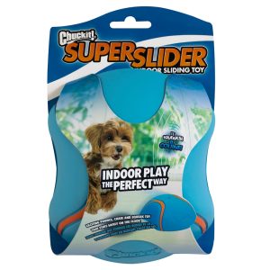 Chuckit! Indoor Super Slider Self Fetch Rubber Squeaker Dog Toy