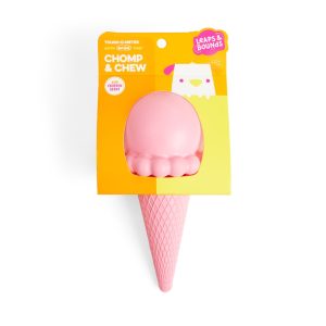 Leaps & Bounds Rubber Ice Cream Cone Dog Toy