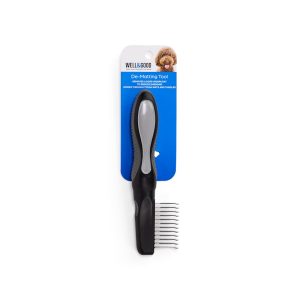 Well & Good Black Undercoat Curved Dog Comb