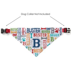 Custom Personalization Solutions Primary Name Dog Bandana
