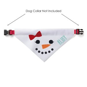 Custom Personalization Solutions Snowdog Girl Dog Bandana