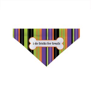 Custom Personalization Solutions I Do Tricks For Treats Dog Halloween Bandana