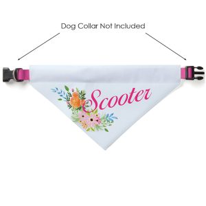Custom Personalization Solutions Floral Dog Bandana