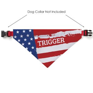 Custom Personalization Solutions America Dog Bandana