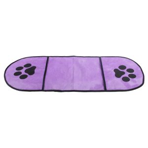 Pet Life 'Dry-Aid' Purple Hand Inserted Bathing and Grooming Quick-Drying Microfiber Pet Towel